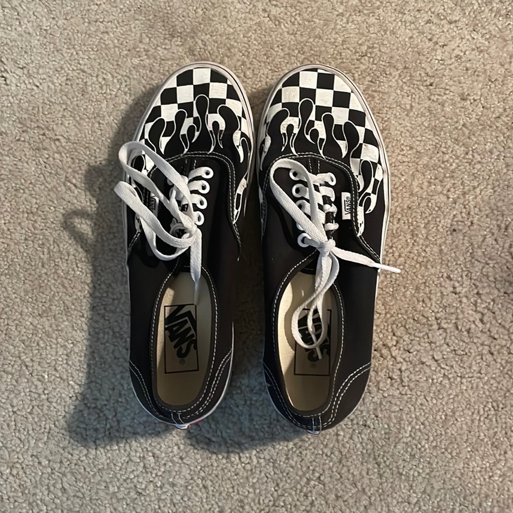 Checkered drip shoes